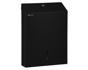 ASC106 Контейнер для одноразовых бумажных полотенец STELLA SLIM BLACK LINE MAXI, черный Merida