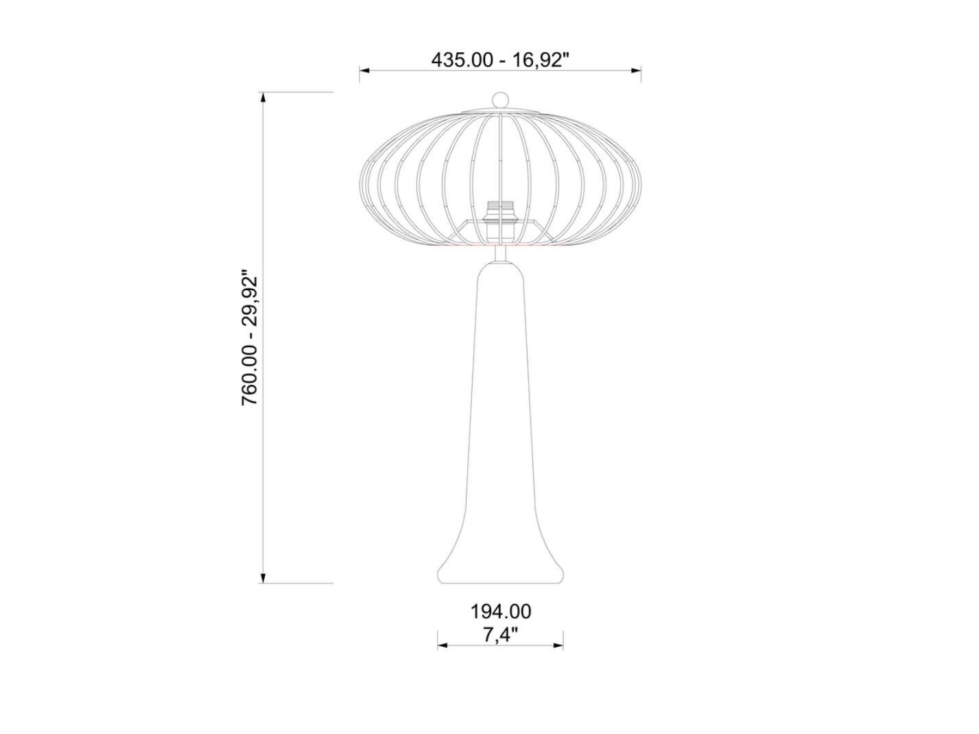 Деревянный светодиодный торшер Lampex Italiana MUSHROOM ARCH-00030075 - Вид №3