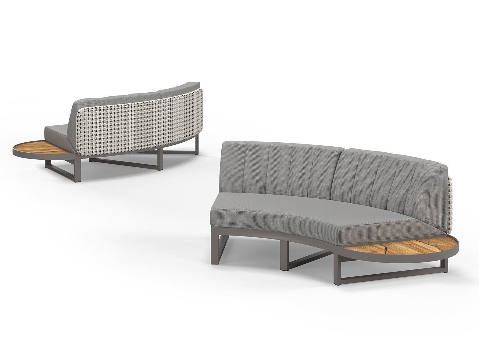 Модульный изогнутый садовый диван из ткани MAMAGREEN Munia ARCH-00125657 - Вид №1