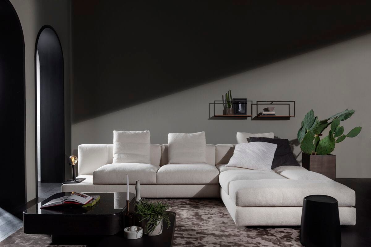 Секционный диван из кожи или ткани Vibieffe 845 EVO ARCH-00055152 - Вид №6