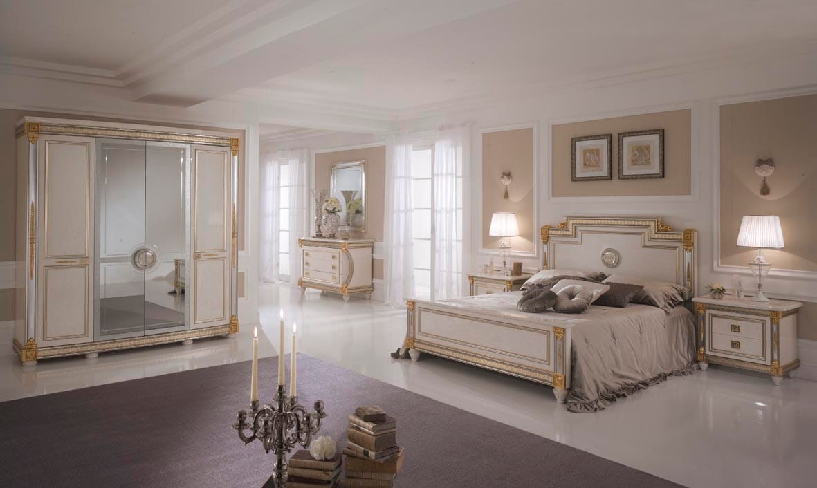 Двуспальная кровать в стиле модерн с высоким изголовьем Arredoclassic ARCH-00111254 - Вид №1