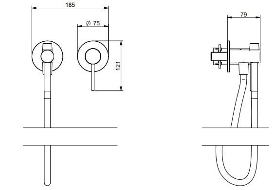 Нержавеющая сталь гидроскоп с миксером Rubinetterie Treemme 40 мм ARCH-00044883 - Вид №1