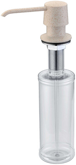 Встраиваемый дозатор ZorG Inox ZR-20 КВАРЦ для жидкого мыла, кварц