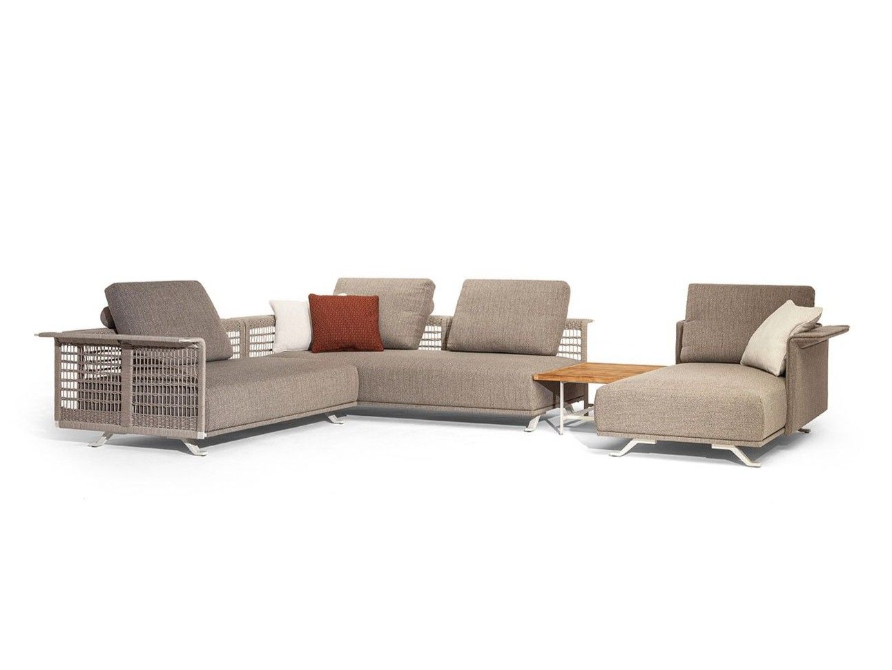 Ткань съемный садовый диван Poltrona Frau Boundless Living Outdoor Collections ARCH-00134649 - Вид №4