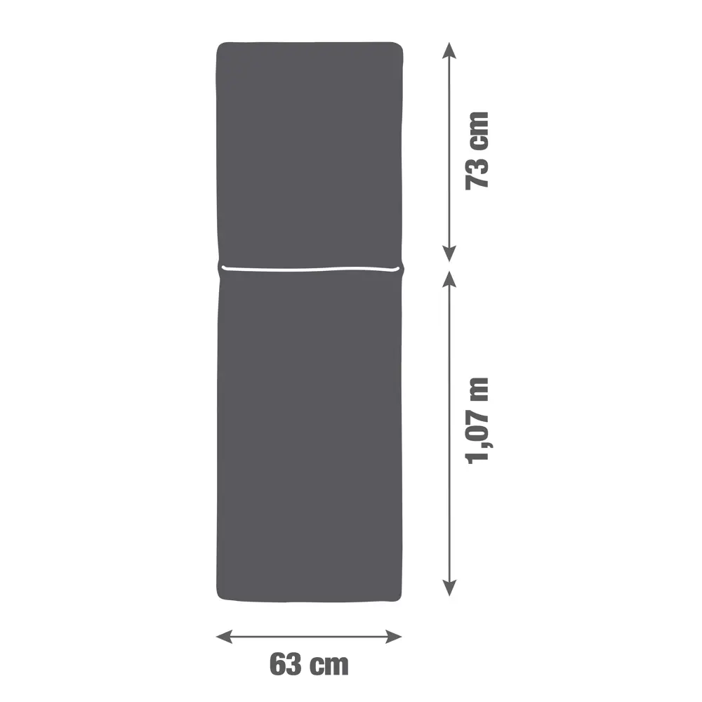 Подушка для шезлонга Naterial Tech 180x63x6 см серый антрацит 81888613 STLM-2152875  - Вид №4