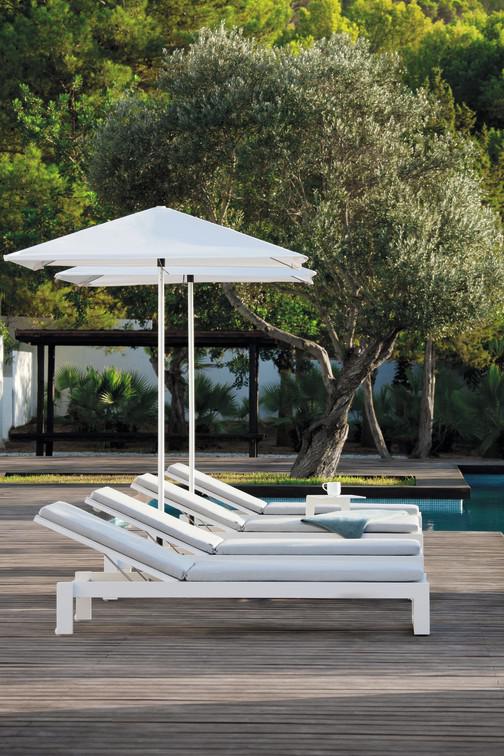 MNST690 Лежак белый f8 текстиль белый Manutti Fuse - Вид №5