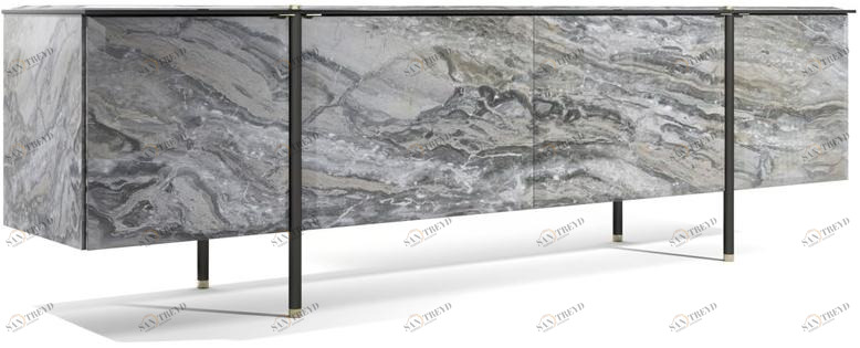 Capital Collection Буфет из мрамора с распашными дверцами Tudor sun-id-1407047