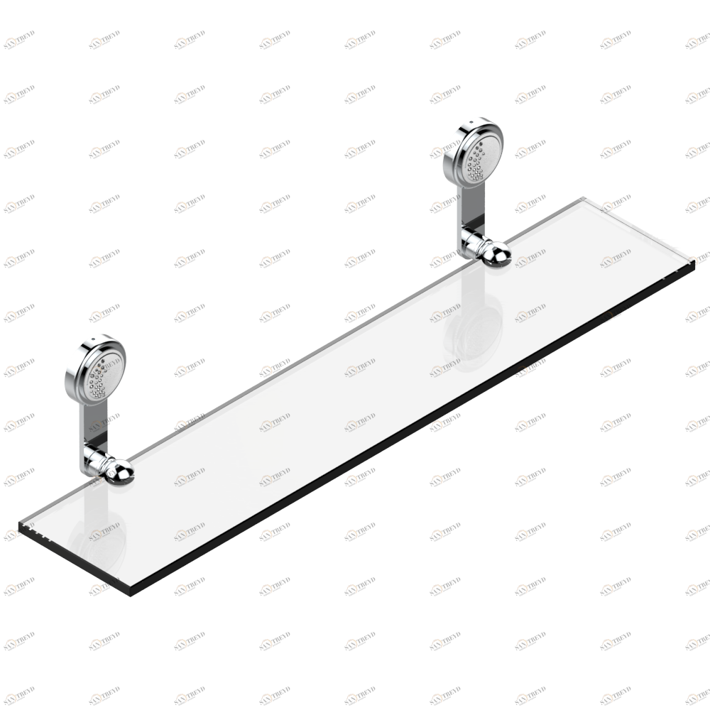 U8A-564 Полка стеклянная 60 cм с кронштейнами Thg-paris Wedding Хром U8A-564 CAT.A