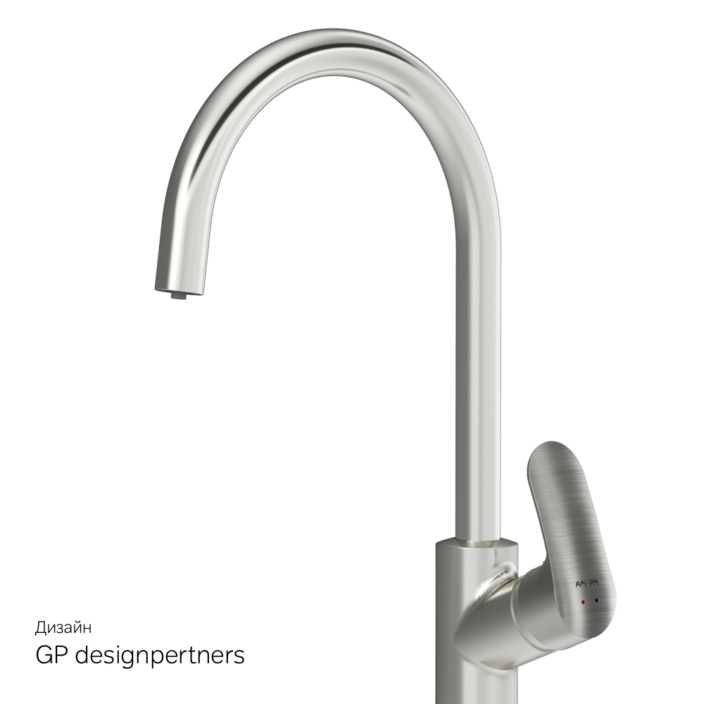 F8007711 смеситель для кухни с каналом для питьевой воды сатин шт. AM.PM Like - Вид №8
