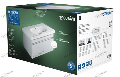 KT006302222 Комплект мебели Ketho #KT0063 800 x 455 мм Белый глянцевый декор Duravit