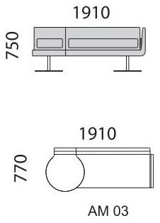 mminterier Диван из ткани Amadeo sun-id-1381107 - Вид №3