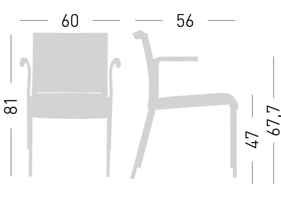 Мягкий тканевый стул с подлокотниками GABER TECKEL B UPH ARCH-00083275 - Вид №3
