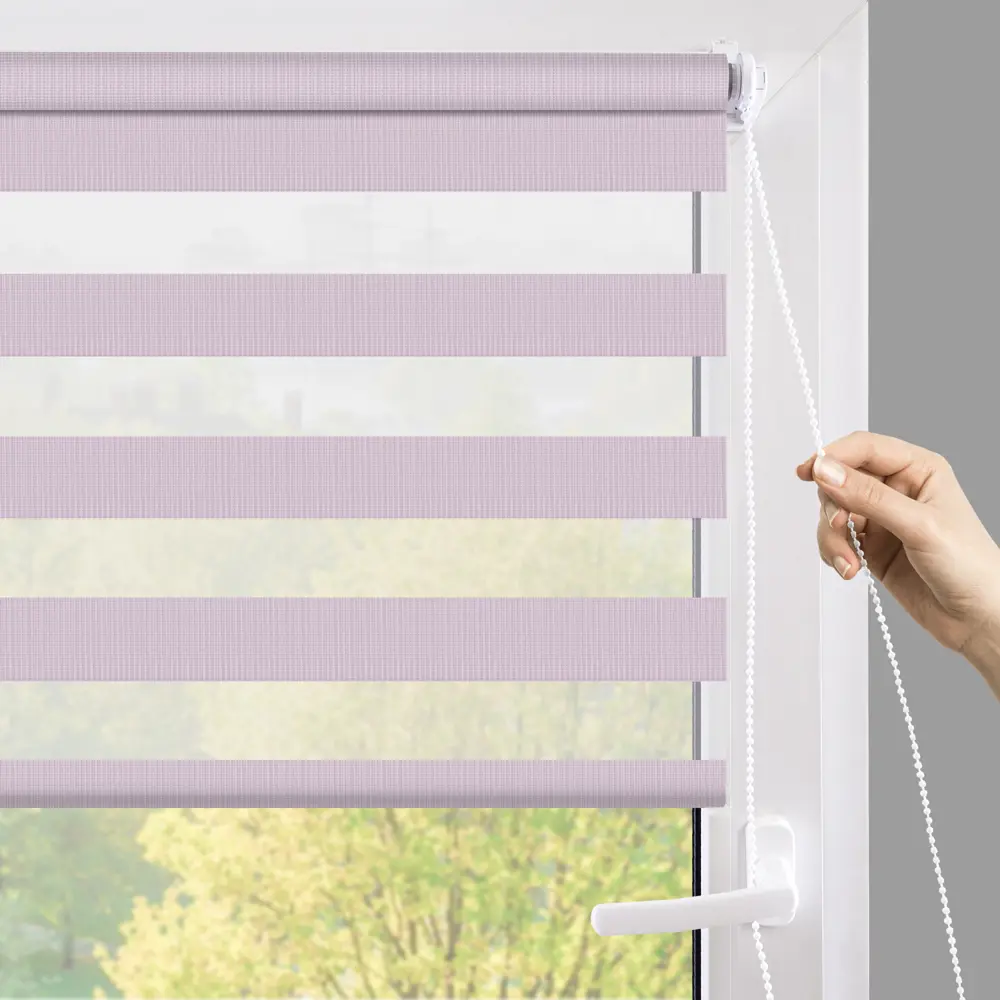 Рулонная штора день-ночь MIAMOZA Петер 40×160 см сиреневая 89411363 STLM-1565760 - Вид №7