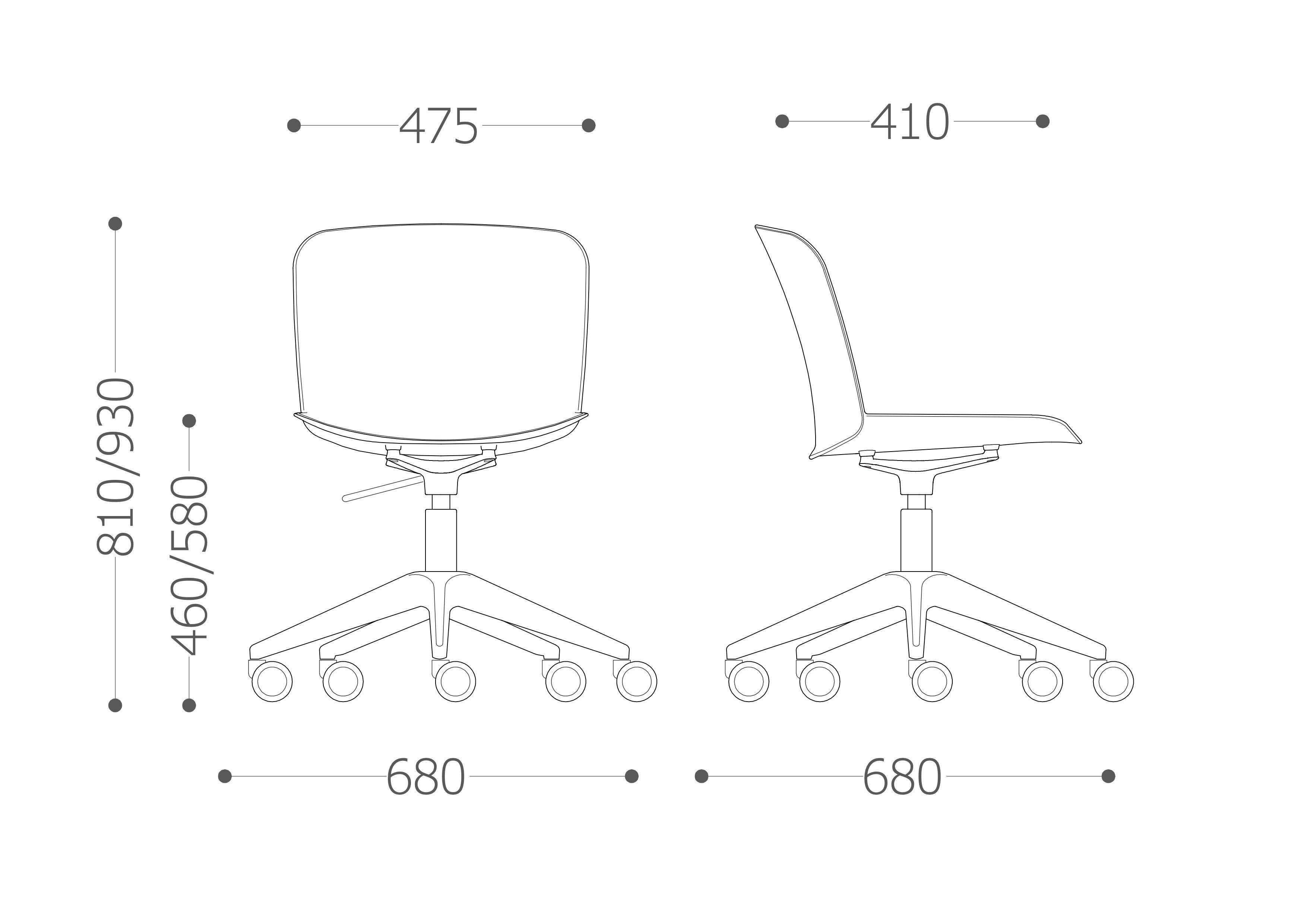 Операционный офисный стул с колесами In Stock Vaghi ARCH-00114630 - Вид №2