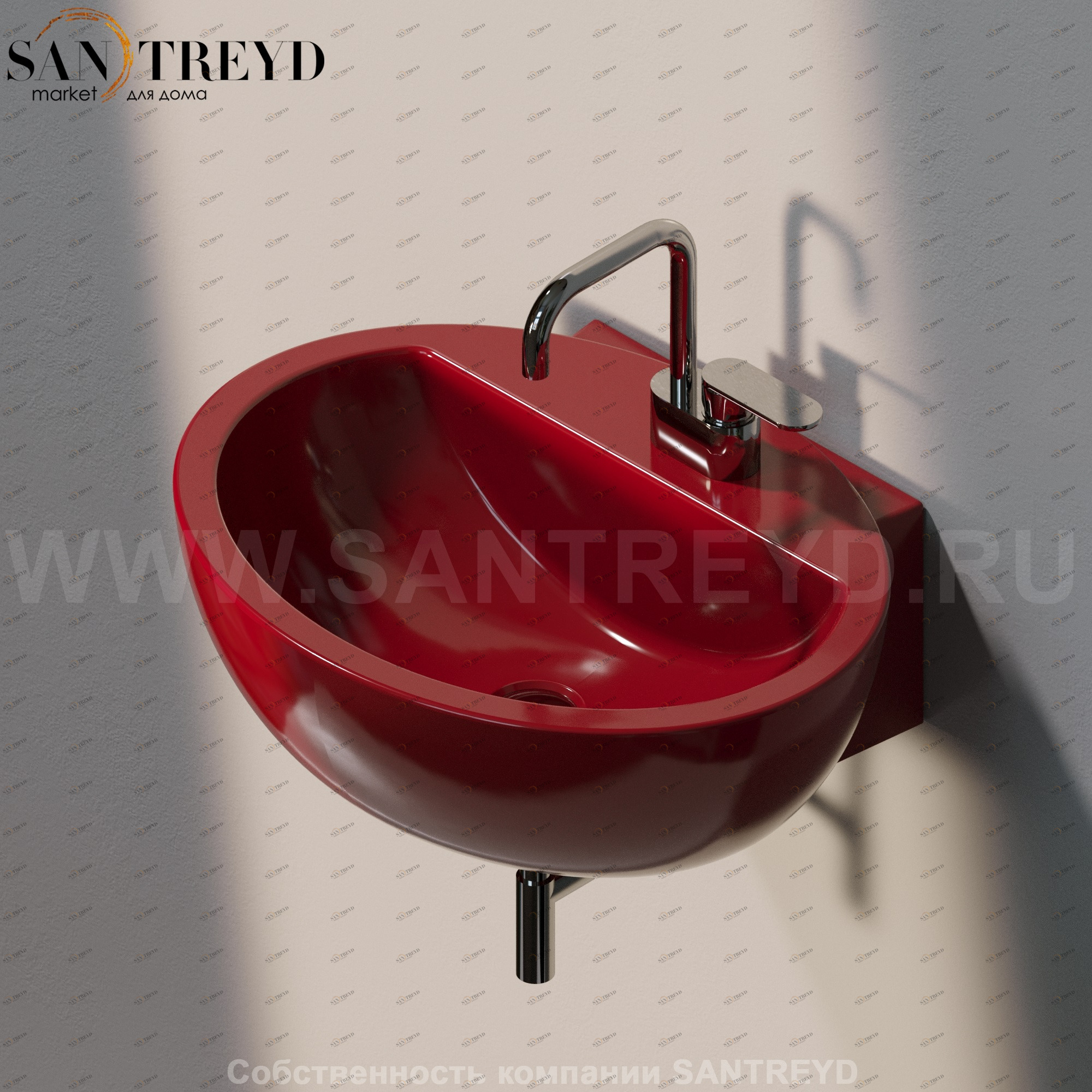 DP4813011 Подвесная раковина настенная овальная Ceramica Flaminia Dip