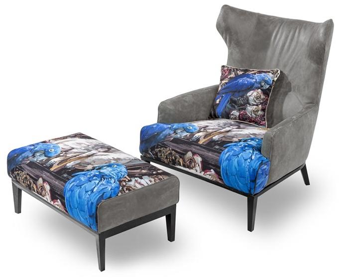 MOMENTI Прямоугольный пуф из ткани The black attitude Pn-301 - Вид №3