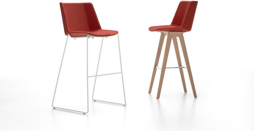 MDF Italia Высокий табурет из ткани со спинкой Aïku sun-id-1418197 - Вид №1