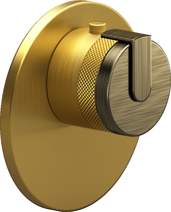 E-8027-R1VBB-L1VBB-BAU-T Термостатический переключатель 3/4-Внешняя часть GRAFF MOD+