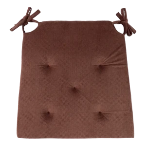 Подушка для стула Linen Way Грид 40/35x4x40 см полиэстер коричневый