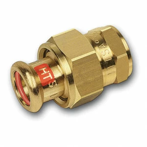 11333042112 SANHA 13330G пресс-фит. солн., бронза, сгон с плоск.упл. ВПр-ВР 42x11/2 мм