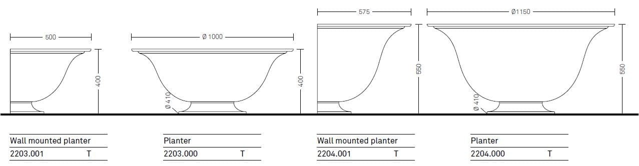 Чугунный плантатор Neri Salix ARCH-00026416 - Вид №4