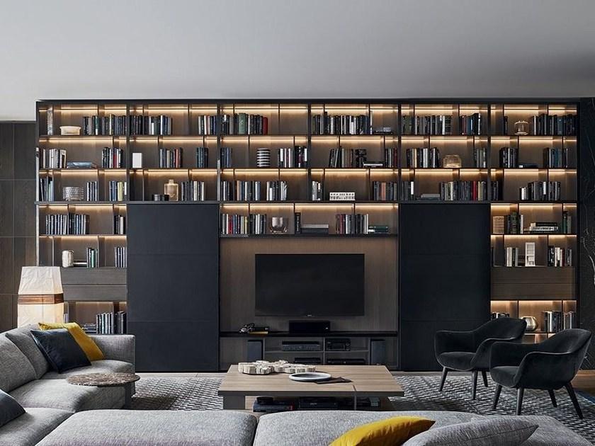 Poliform Модульный деревянный книжный шкаф sun-id-1516130 - Вид №14