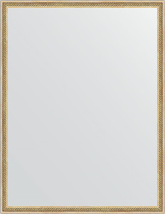 BY 0675 Зеркало в багетной раме - витое золото 28 mm EVOFORM Definite