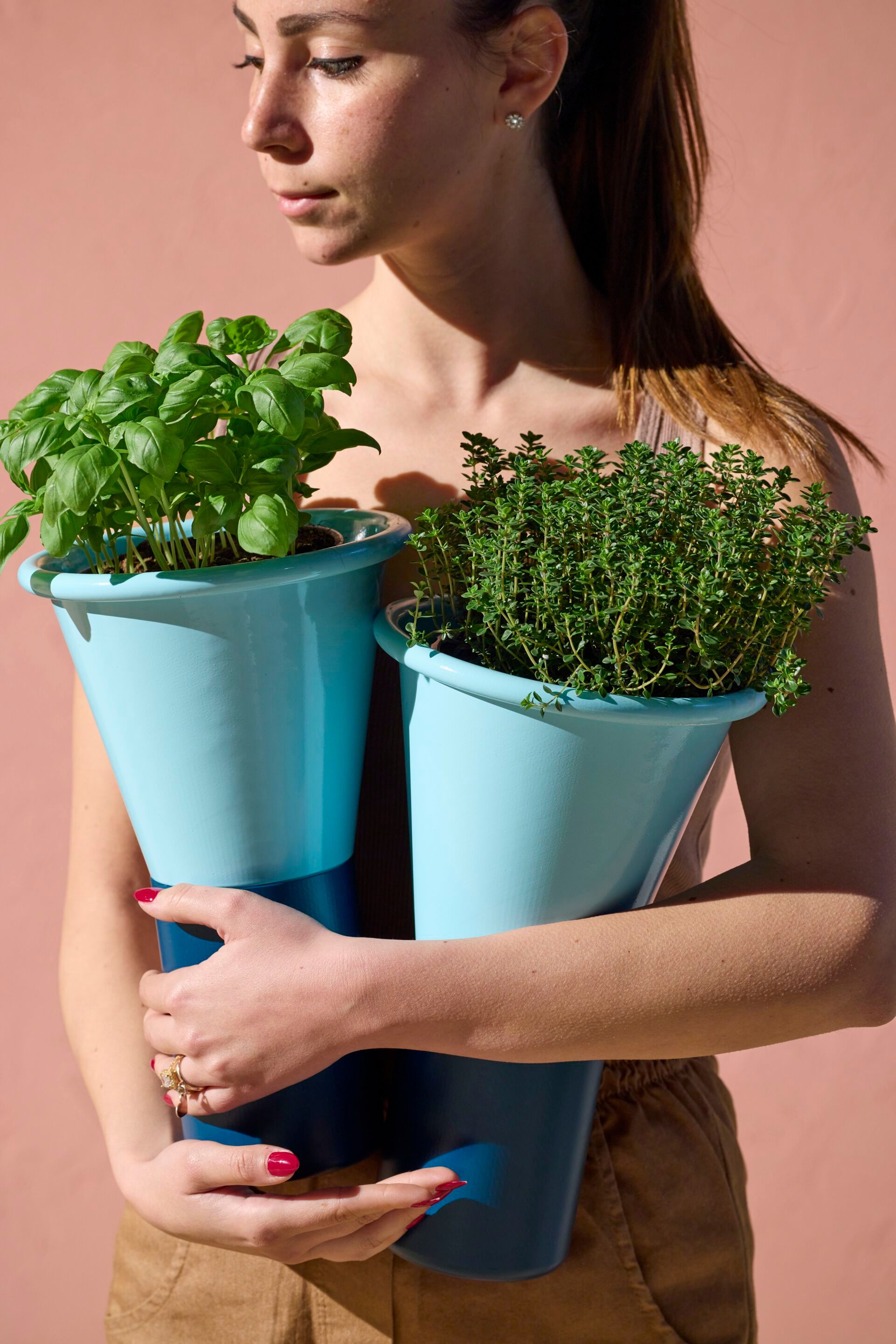 Алюминиевый круглый садовый горшок S-CAB Мимоза ARCH-00133577 - Вид №8