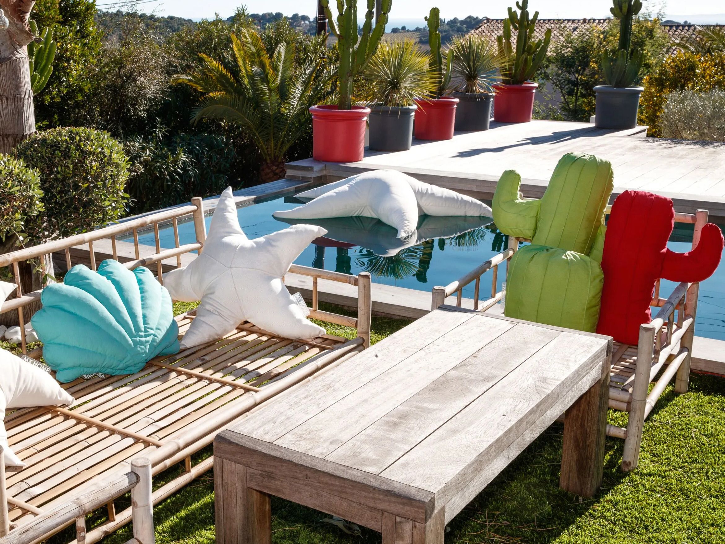 Напольная подушка ткани MX HOME Pampelonne ARCH-00085453 - Вид №6