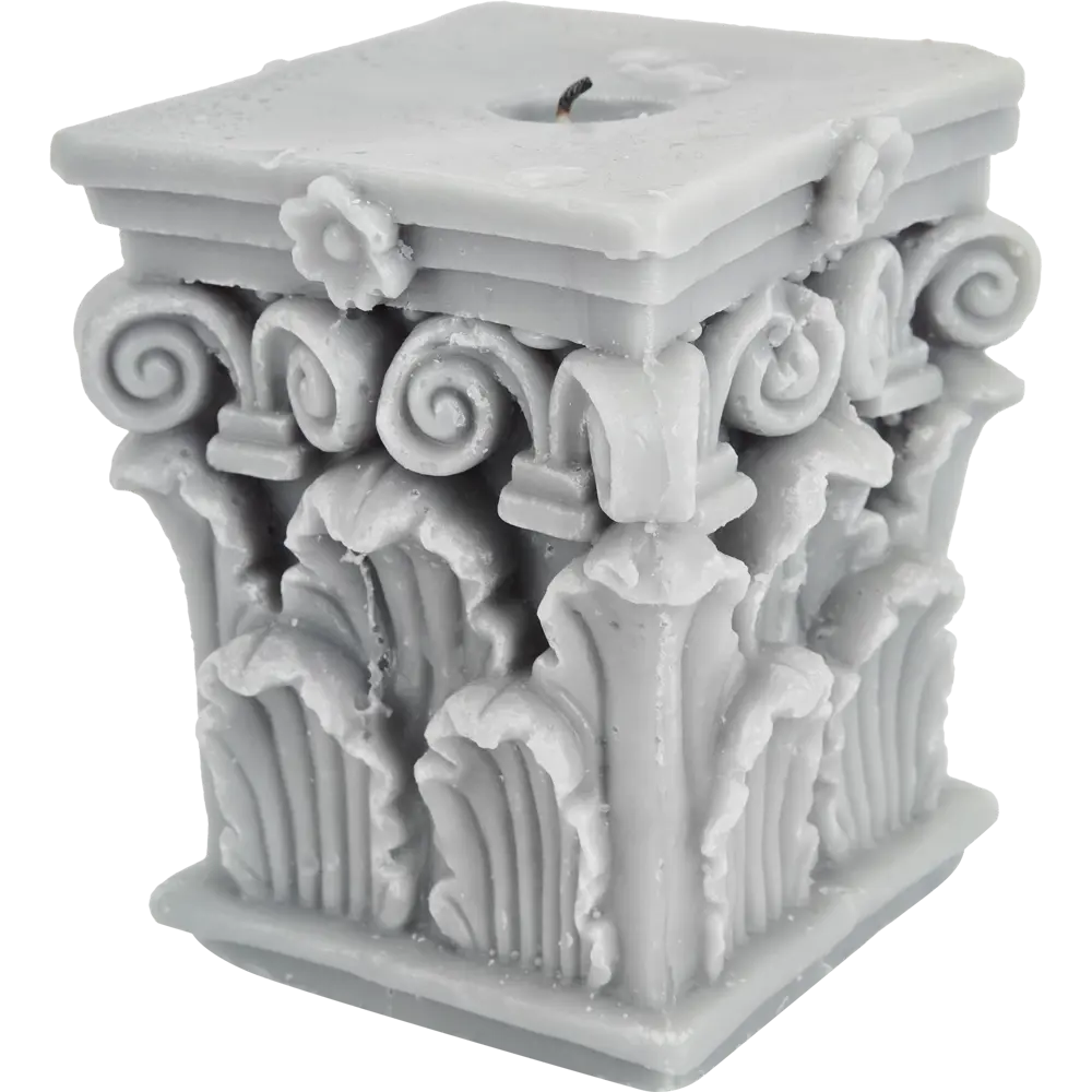 Свеча парафиновая Челентано темно-серая EVIS STLM-2129264