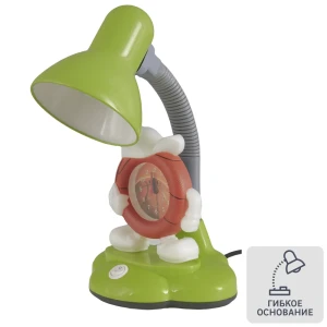 Настольная лампа с часами Camel KD-388 «Баскетбол», цвет зелёный