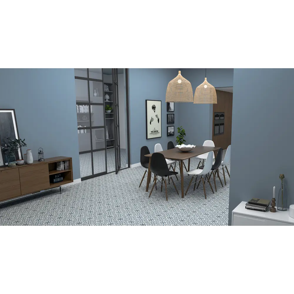 Плитка напольная Berkley Slate Blue 45x45 см 1 м² цвет синий 82595134 STLM-2049906 Santreyd  - Вид №1