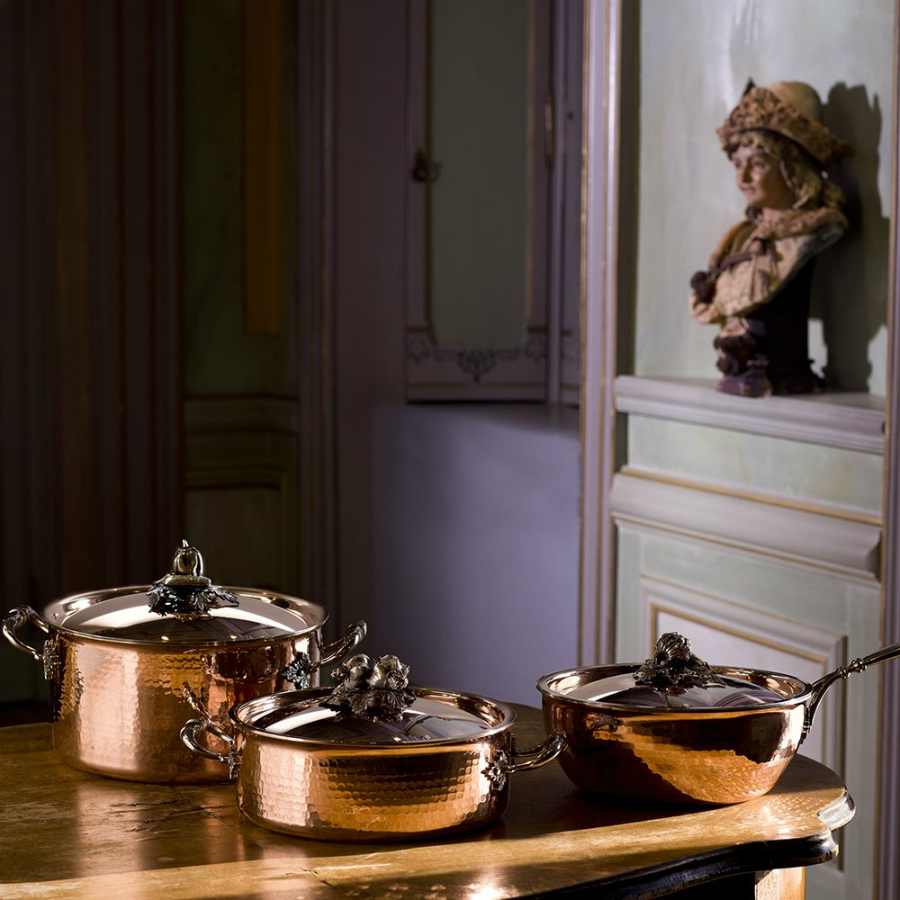 Кастрюля низкая Opus Cupra OCA2609X, с крышкой, медь/нержавеющая сталь, Ø26 см, 5 л Ruffoni CH26RUFFONI - Вид №4