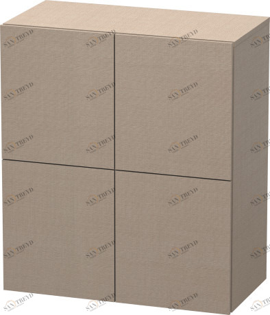 LC117707575 L-Cube Шкаф Лен, декор Duravit