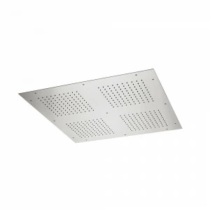 Скрытый верхний душ квадратной формы из нержавеющей стали с дождевой струей.  NEWFORM Италия