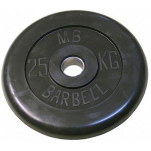 Диск обрезиненый черный mb barbell mb31-25 MB Barbell