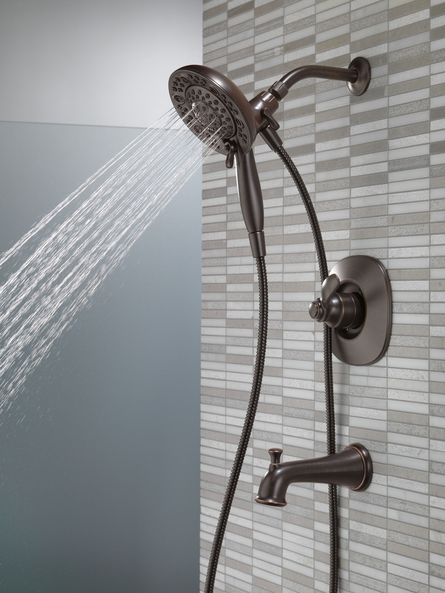 144710-RB-I20 Ванна и душ Monitor® серии 14 с In2ition® Delta Faucet Nura Венецианская бронза - Вид №10