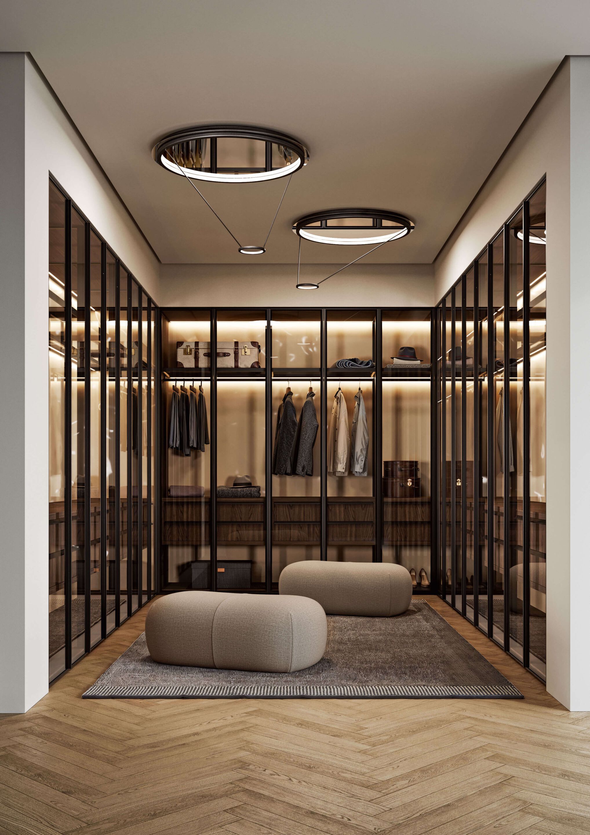 Металлическая светодиодная потолочная лампа с регулируемой яркостью Italamp Loop ARCH-00034140 - Вид №2