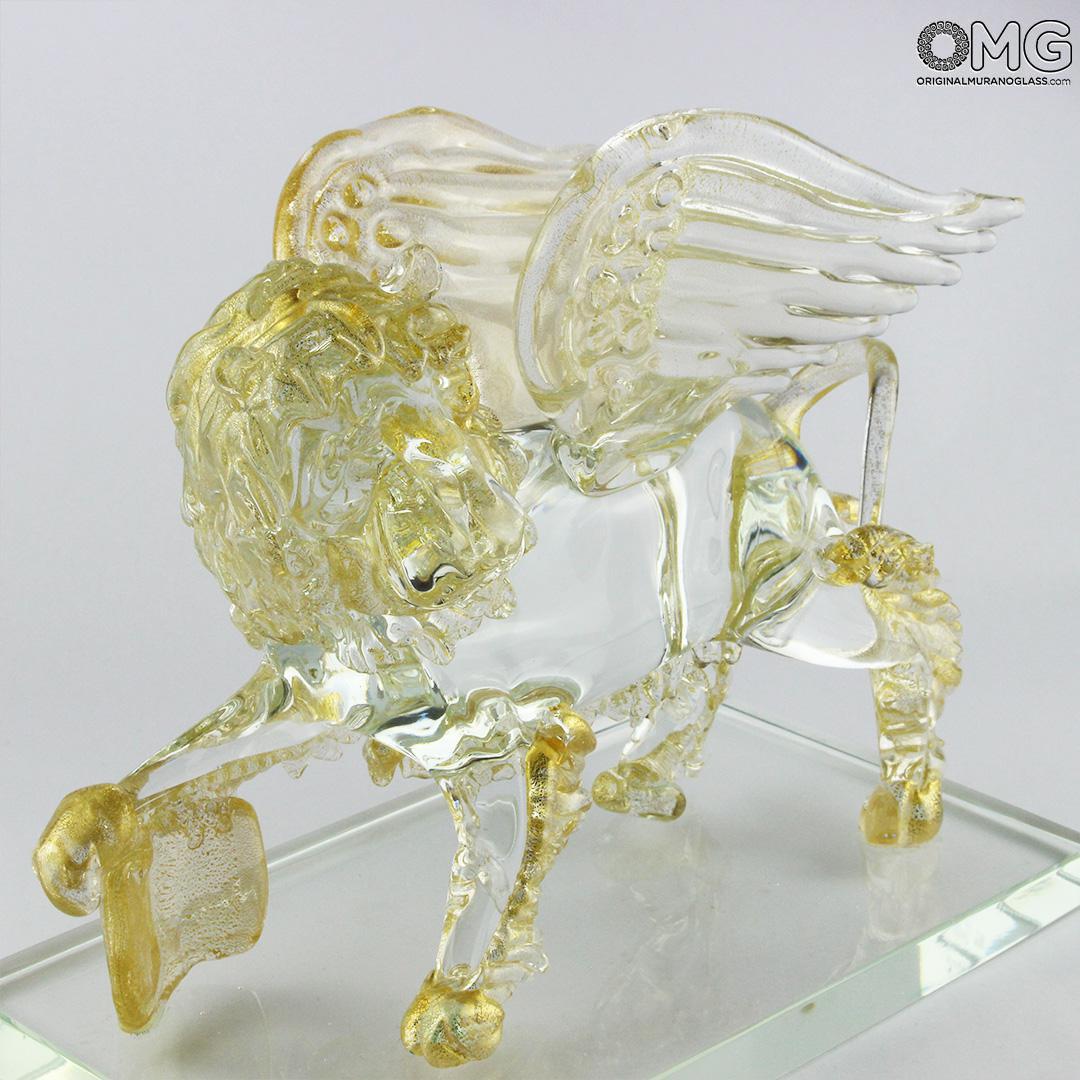 3080 ORIGINALMURANOGLASS Скульптура Лев Св.Марка - символ Венеции - муранское стекло OMG 18 см  - Вид №1