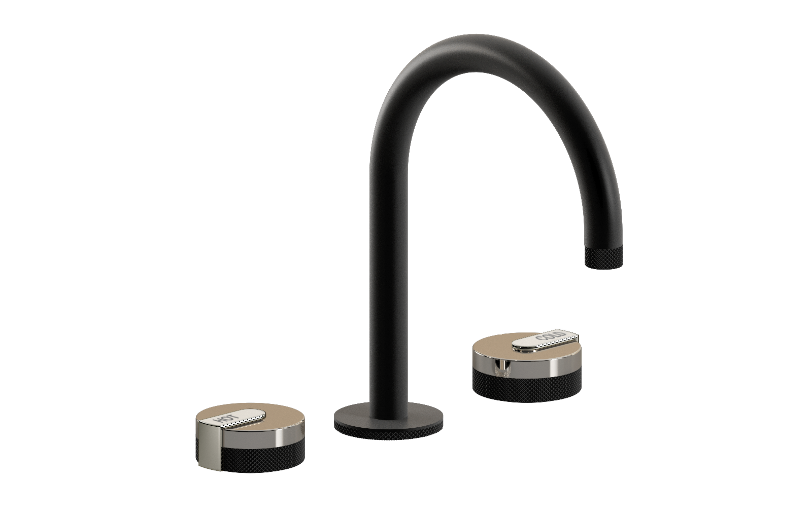 E-11512-R1PN-L1PC-MBK Смеситель для умывальника на 3 отвертия GRAFF MOD+