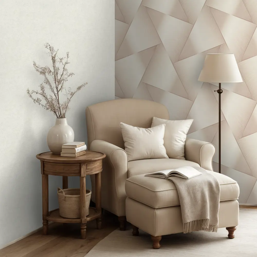 Обои флизелиновые Euro Decor Halo бежевые 1.06 м ED7342-02 89450798 STLM-2079405 - Вид №5