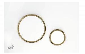 Кнопка управления для скрытых систем инсталляции, белый/золотой