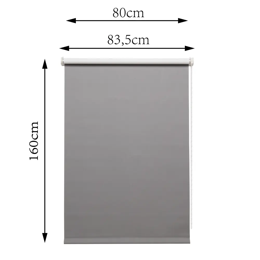 Штора рулонная блэкаут Inspire Santos 80x160 см серая Granit 3 82688287 STLM-2051019 - Вид №11