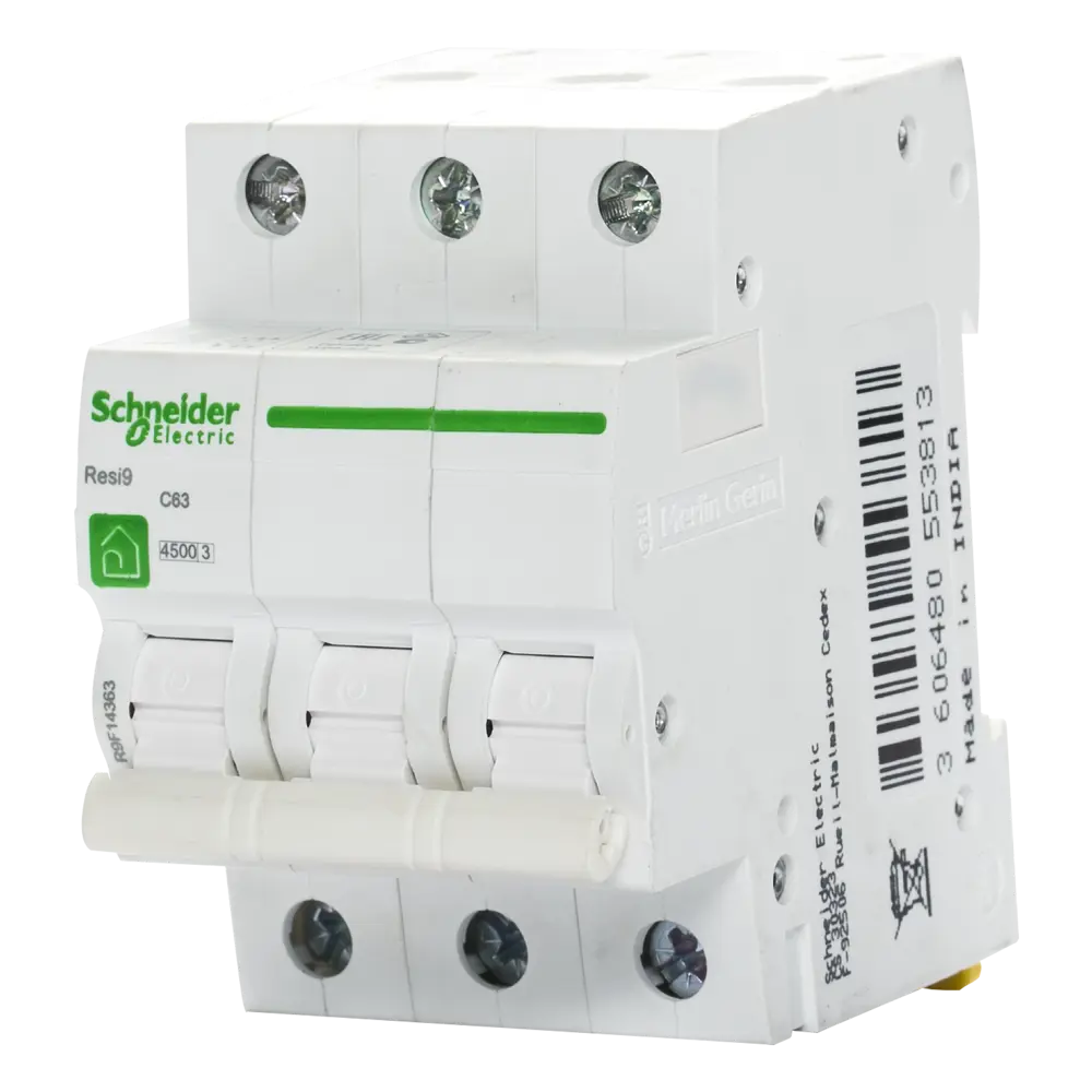 Автоматический выключатель Schneider Electric Resi9 3P 63 A 4.5 кА C 16601302 STLM-2187585  - Вид №1