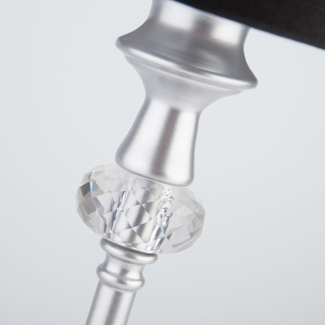 Настольная лампа Eurosvet Ofelia 01049/1 серебро EUROSVET КЛАССИЧЕСКИЕ 221141 Черный  - Вид №3