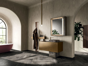 Одноместный напольный умывальник