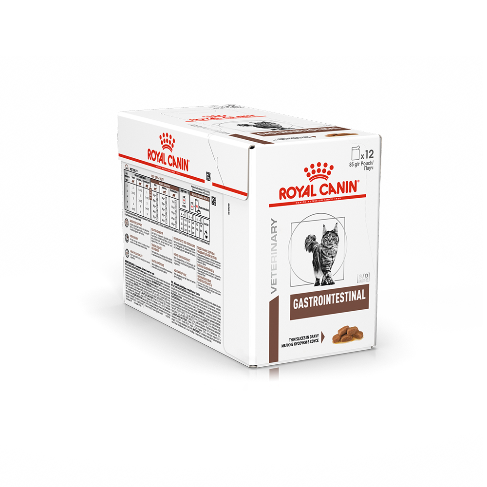 Т0044167 Корм для кошек Vet Diet Gastro Intestinal при нарушении пищеварения, пауч 85г ROYAL CANIN  - Вид №9