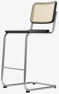 Thonet Стул высокий консольный с подставкой для ног S 32 / s 64