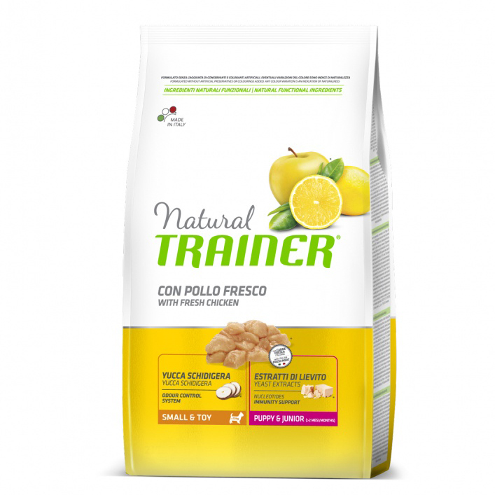 Т0055906 Корм для щенков TRAINER Natural для мелких пород курица сух.2кг NATURAL TRAINER 