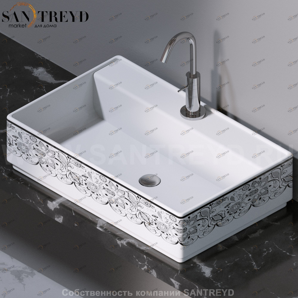 L621460 Накладная раковина на столешницу  прямоугольная A. e T. Italia Fly AeT ITALIA